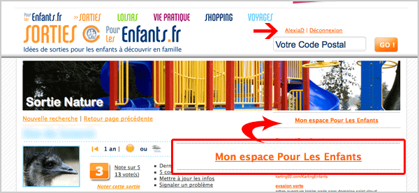 Entrer dans votre espace Pour Les Enfants